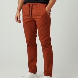 Forever 21 Men's Sz Large Brick Red Pants Straight leg Cargo Vibe